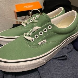 Green Vans Era shoes
